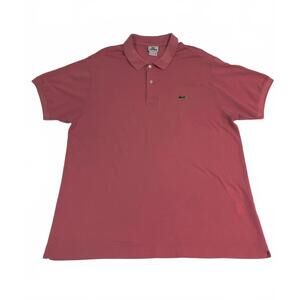 Lacoste Men's Pink Cotton Polo Shirt Size 8 b24